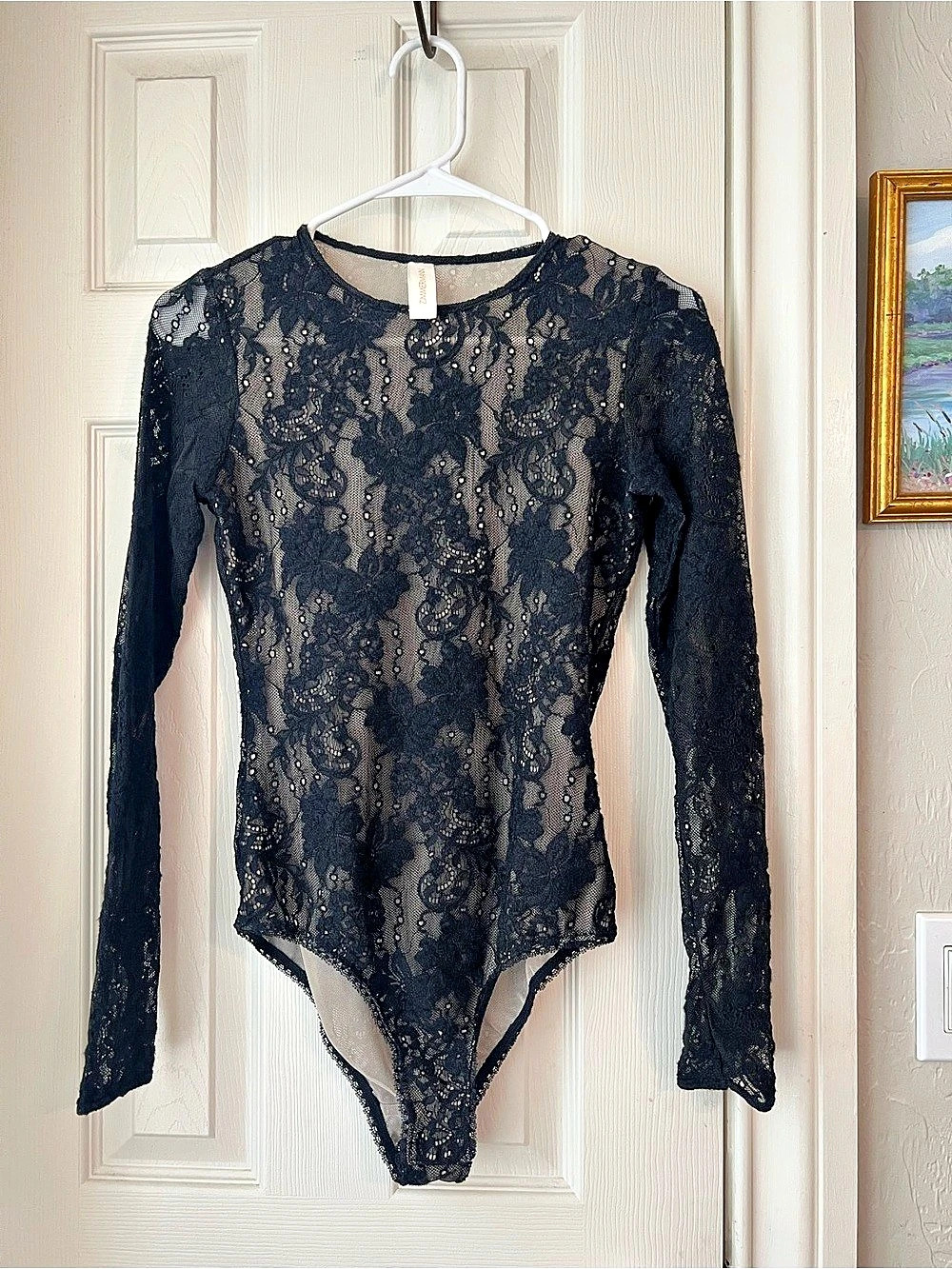 Zimmermann lace bodysuit Floral in Black Size US4 / AU 0